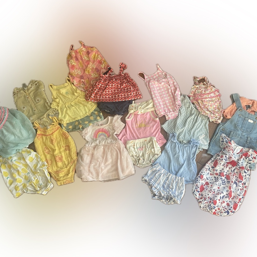Cat and Jack Carters Jessica Simpson 7seven Baby Girl summer/spring Lot 9-12M